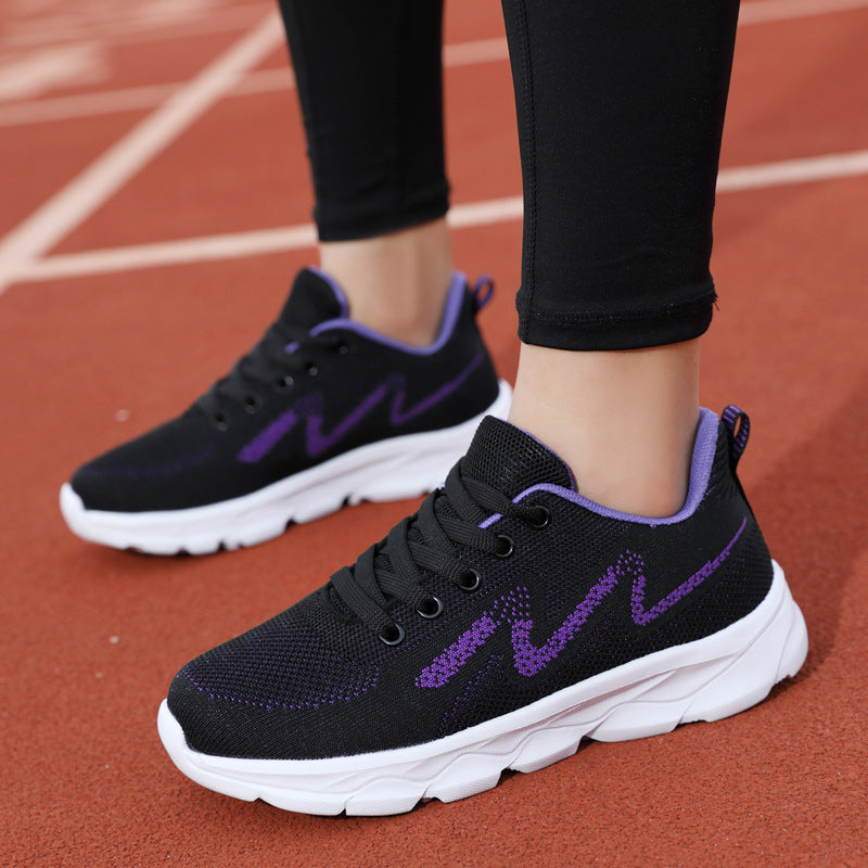 All Black Lightweight Mesh Sneakers
